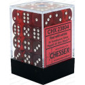 Chessex - D6 Brick 12mm Translucide Dice (36) - Red