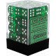 Chessex D6 Brick 12mm Translucide Dice (36) - Green
