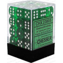 Chessex - D6 Brick 12mm Translucide Dice (36) - Green