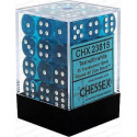 Chessex - D6 Brick 12mm Translucide Dice (36) - Teal