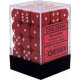 Chessex - D6 Brick 12mm Opaque Dice (36) - Red / Black