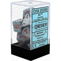 Chessex - Polyhedral 7-Die Set Speckled Dice - Air