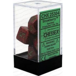 Chessex - Polyhedral 7-Die Set Speckled Dice - Strawberry