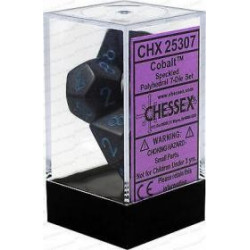 Chessex - Polyhedral 7-Die Set Speckled Dice (36) - Cobalt