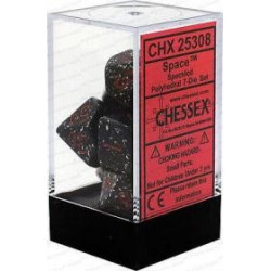 Chessex - Polyhedral 7-Die Set Speckled Dice (36) - Space
