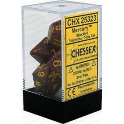 Chessex - Polyhedral 7-Die Set Speckled Dice (36) - Mercury