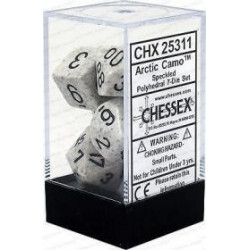 Chessex - Polyhedral 7-Die Set Speckled Dice - Arctic Camo