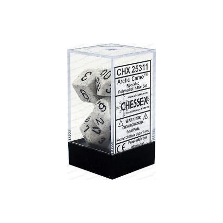 Chessex - Polyhedral 7-Die Set Speckled Dice (36) - Arctic Camo