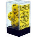 Chessex - Polyhedral 7-Die Set Opaque Dice (36) - Yellow / Black
