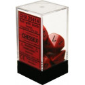 Chessex - Polyhedral 7-Die Set Opaque Dice (36) - Red / Black