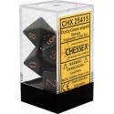 Chessex - Polyhedral 7-Die Set Opaque Dice (36) - Dusty Green / Gold