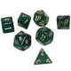 Chessex - Polyhedral 7-Die Set Opaque Dice (36) - Green / Gold