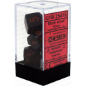 Chessex - Polyhedral 7-Die Set Opaque Dice (36) - Black / Red