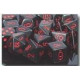 Chessex - Polyhedral 7-Die Set Opaque Dice (36) - Black / Red