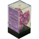 Chessex - Polyhedral 7-Die Set Opaque Dice (36) - Light Purple / White