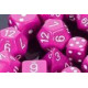 Chessex - Polyhedral 7-Die Set Opaque Dice (36) - Light Purple / White