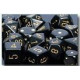 Chessex - Polyhedral 7-Die Set Opaque Dice (36) - Black / Gold