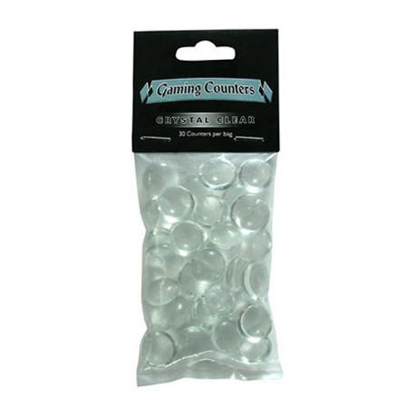 Gaming Counters - Crystal Clear, 30ct