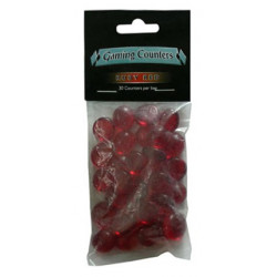 Gaming Counters - Ruby Red, 30ct