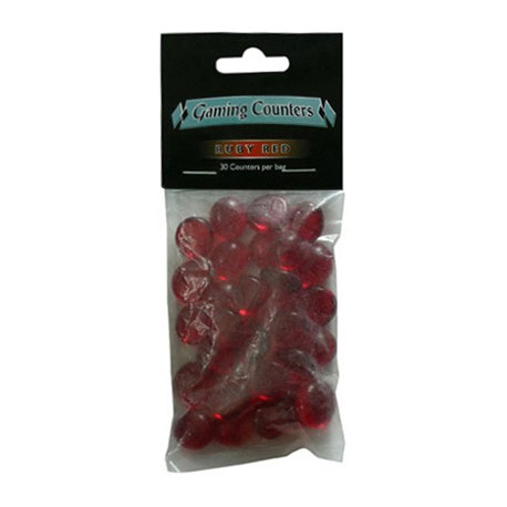 Gaming Counters - Ruby Red, 30ct