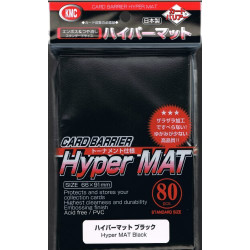 KMC - Hyper Mat Standard 80pc Sleeves - Black