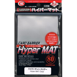 KMC - Hyper Mat Standard 80st Sleeves - Clear