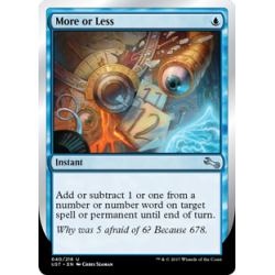 More or Less - Foil