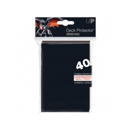 Ultra Pro - Oversized Deck Protectors 40ct Sleeves - Black