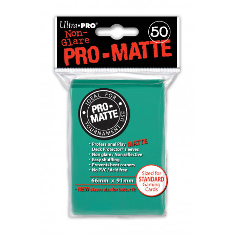 Ultra Pro - Pro-Matte Standard Deck Protectors 50ct Sleeves - Aqua