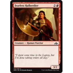 Furchtlose Hellebardistin - Foil