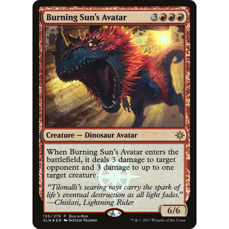 Burning Sun's Avatar - Buy-a-Box Promo
