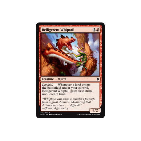 Queue en fouet belligérant