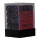 Chessex D6 Brick 12mm Gemini Dice (36) - Black-Starlight / Red