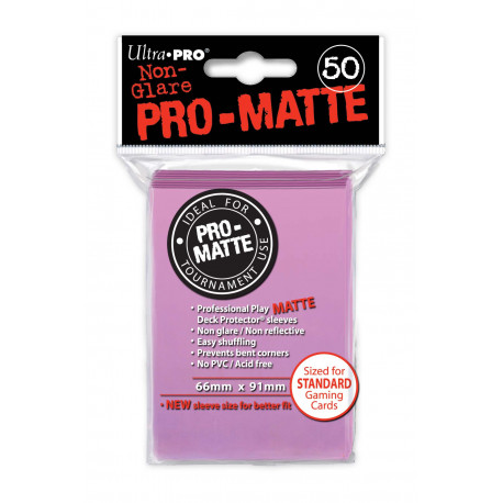 Ultra Pro - Pro-Matte Standard 50 Sleeves - Pink