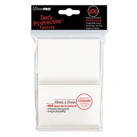 Ultra Pro - Standard 100 Sleeves - White - The Mana Shop