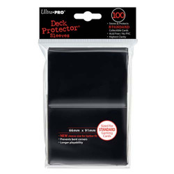 Ultra Pro - Standard Deck Protectors 100pc Sleeves - Noir
