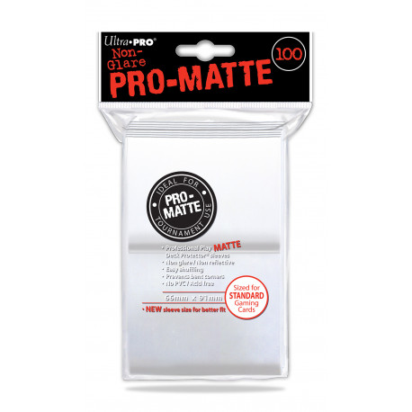 Ultra Pro - Pro-Matte Standard 100 Sleeves - White