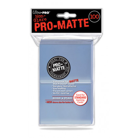 Ultra Pro - Pro-Matte Standard 100 Sleeves - Clear