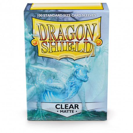Dragon Shield - Matte 100 Sleeves - Clear 'Angrozh'