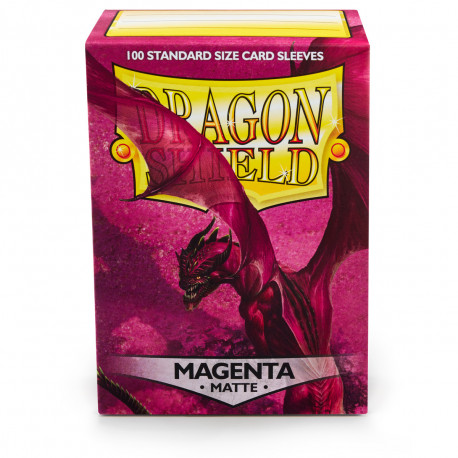 Dragon Shield - Matte 100 Sleeves - Magenta 'Fuchsin'