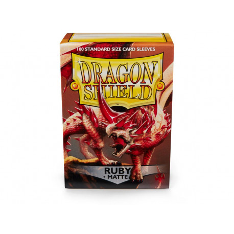 Dragon Shield - Matte 100 Sleeves - Ruby 'Rubis'