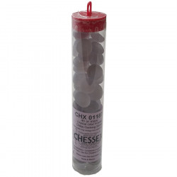 Chessex - Glass Gaming Stones Tube (40+) - Crystal Lilac Frosted
