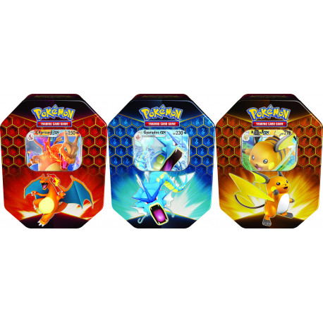 Pokemon - Boîte Destinées Occultes - Set (Dracaufeu-GX + Léviator-GX + Raichu-GX)