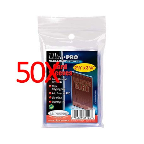 50x Ultra Pro Soft Card Sleeves, 100ct