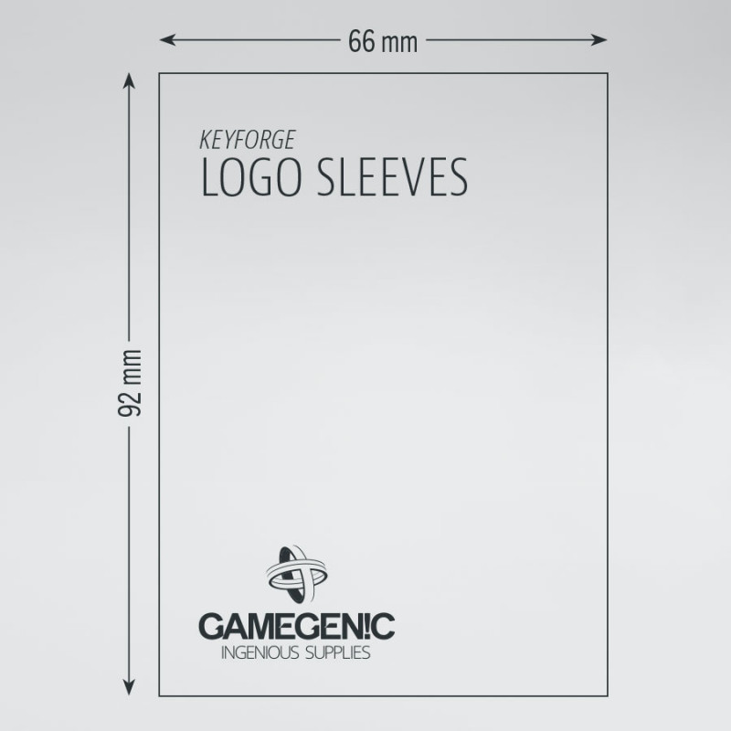 Keyforge Black Logo Sleeves 66x92 mm Matt Sleeves by GAMEGEN!C 40 Sleeves 