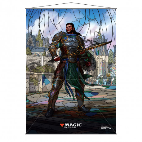 Ultra Pro - Stained Glass Planeswalkers Wall Scroll - Gideon