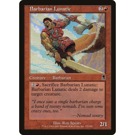 Barbarian Lunatic - Foil