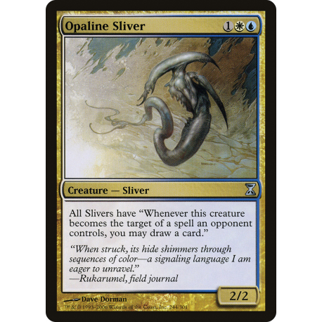 Slivoïde opalin - Foil