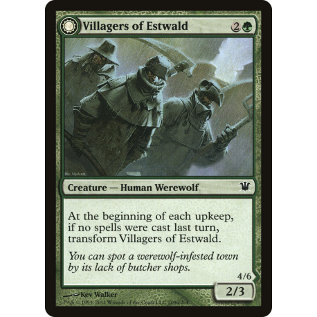 Villagers of Estwald // Howlpack of Estwald - Foil