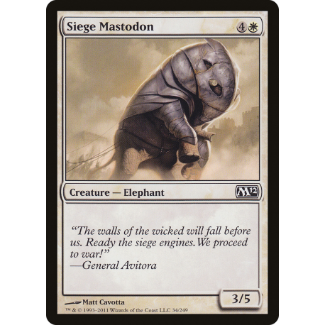 Mastodonte de siège